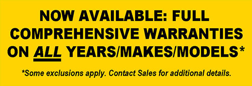 Comprehensive warranties on all years makes and models